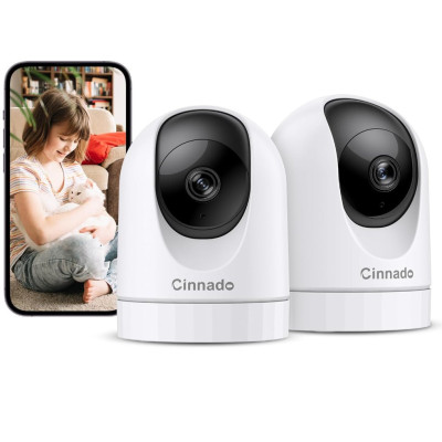 cinnado d1 2шт Камера безпеки для приміщень-2K 360° WiFi-камери 