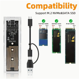 Корпус кейс USB Type C 10Gbps PCI-E M2 SSD Корпус кейс USB Type C 10Gbps PCI-E M2 SSD
