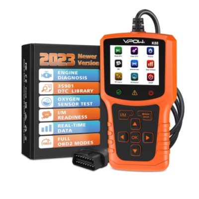 Зчитувач кодів сканера OBD2 VPOW K88 PRO для всіх автомобілів з OBDII (Orange) 