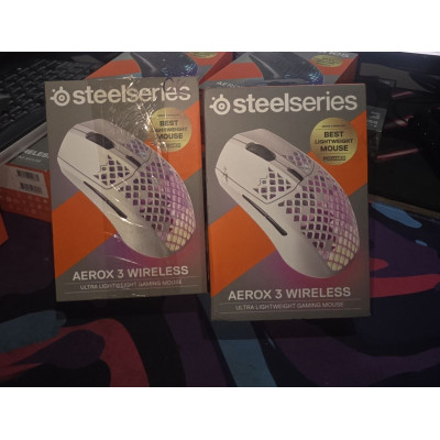 Бездротова ігрова миша SteelSeries Aerox 3 Wireless Snow (62608)