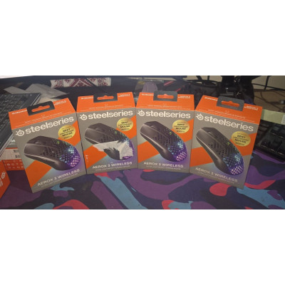 Бездротова ігрова миша SteelSeries Aerox 3 Wireless ONYX (62612)